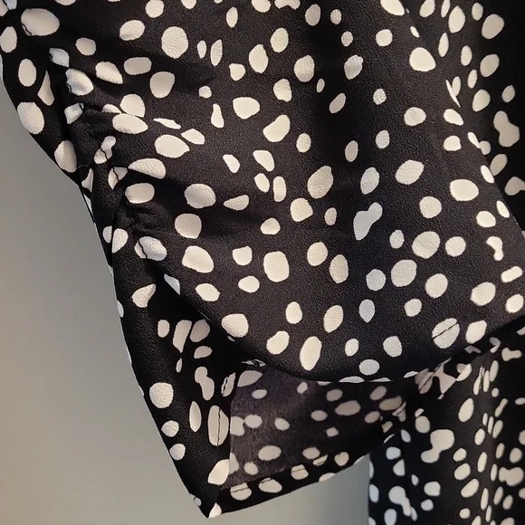 Scoop Black and White Polka Dot 👗 dress - Picture 4 of 6
